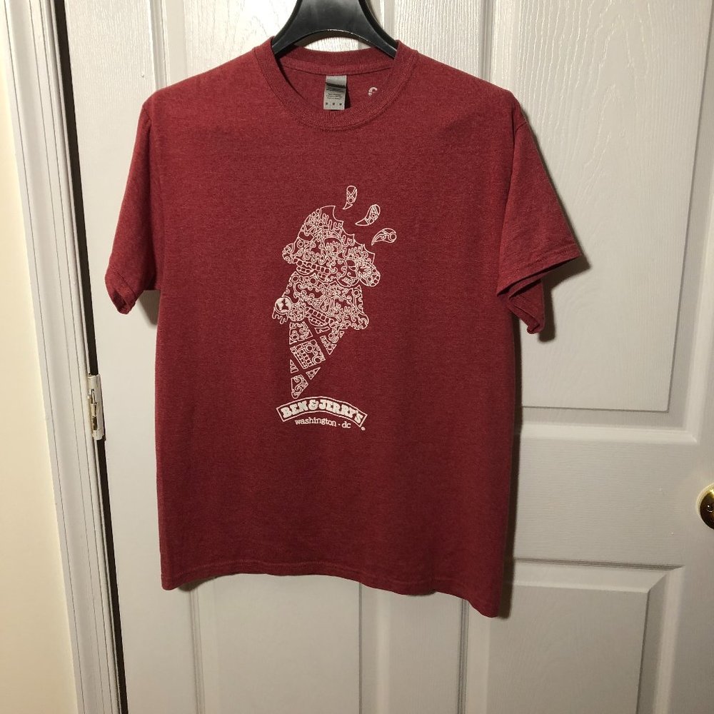 Ben & Jerry ice creams red TS for Washington, DC, M